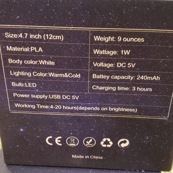 3d printed moon light - Picture 2 of 6